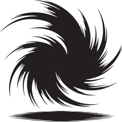 Fototapeta premium Circular swirl vortex design with sharp feathered edges and motion blur.