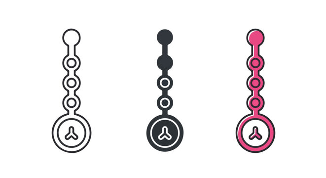 Temperature sensor heat icon set design - Minimalist, flat icon, outline, glyph, linear, clipart, sticker - icon set