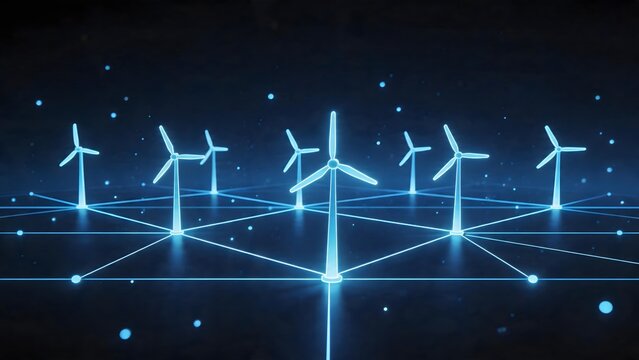 Wind turbines in digital network