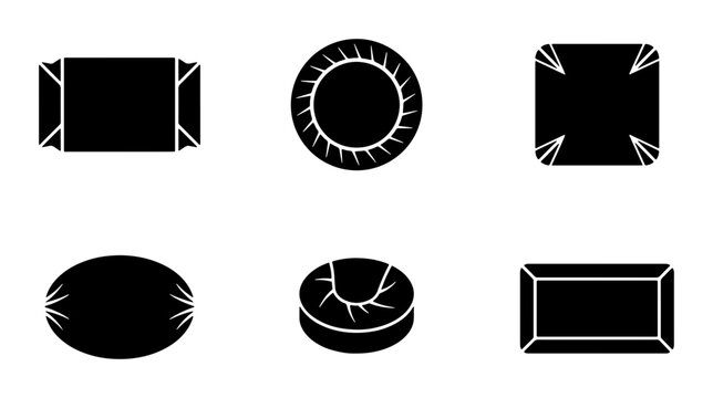 Gemstone Icons, Diamond Shapes, Jewel Cut Vector Set, Precious Stone Graphics