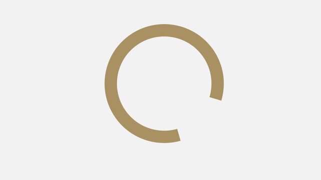 Rotating Loading Animation 4K Black Background Seamless Looping Preloader Icon for Video Editing