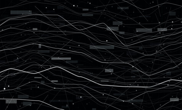 Abstract dark digital background. Big data backdrop vector illustration. 