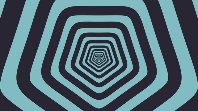 Pentagon Warp 4K Seamless Loop Abstract Motion Background for Futuristic and Stylish Design