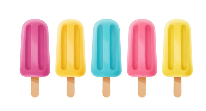 stick, popsicle, icecream, frozen, dessert, sweet, summer, treat, colorful, snack, fruity, cold, refreshing, candy, vector, illustration, isolated