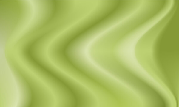 Green Wavy Gradient Background. Liquid matcha background.