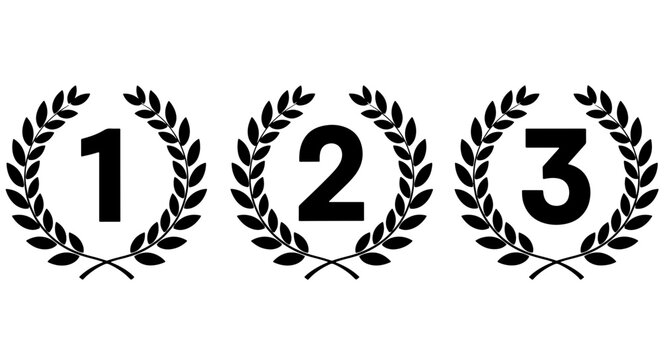 Laurel wreath awards, 1st, 2nd, 3rd place 1st place