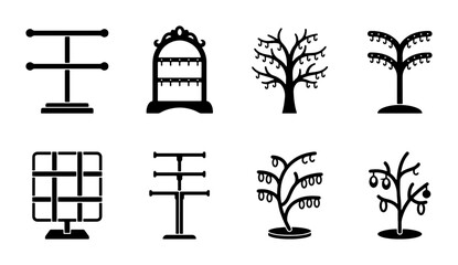 Jewelry Display Stands, Earring Organizers, Necklace Holders, Decorative Tree Stands © Md