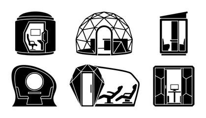 Modern Pods & Domes: Office Booths, Geodesic Structures, Workspace Solutions © Jim
