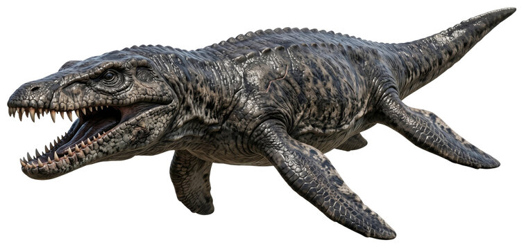 realistic liopleurodon (liopleurodon ferox) isolated on transparent background