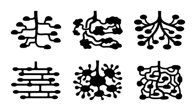 Ant Colony Structures, Insect Nest Designs, Underground Labyrinth Icons, Vector Set