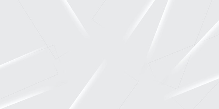Abstract white and gray background with overlapping transparent rectangles and dotted lines. Modern elegant minimal backdrop for corporate presentation, tech, and web design