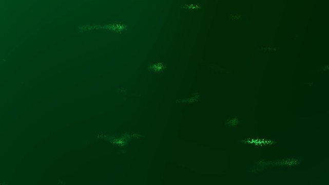 Toxic venom glowing green particles create a mysterious futuristic abstract background