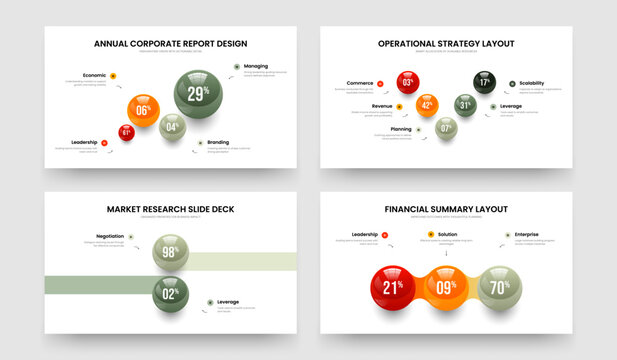 Company Plan 4 5 2 3 Step Graph Frame Layout Bundle. Educational Proposal Four Five Two Three Option Chart Slideshow Design Vector Illustration Collection.