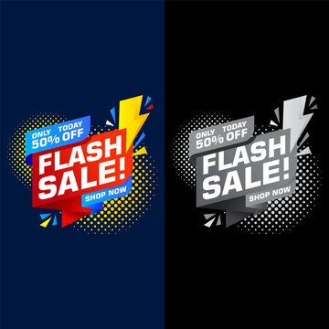 Modern flash sale promotional background for website banners and social media. Black Friday big sale headline icon, retail shopping discount offer badge, and marketing clearance flyer design.