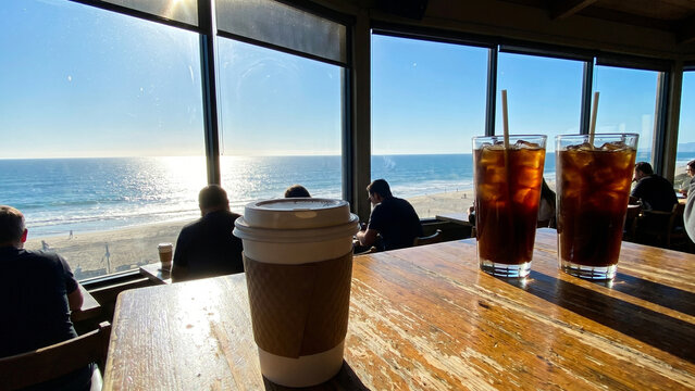window, chair, glass, architecture, landscape, coffee, ocean, sea, view, 바다, 카페, 파도, 하늘, 해변