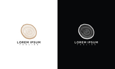 Wood Ring Logo Design - Two Variations © muhammad