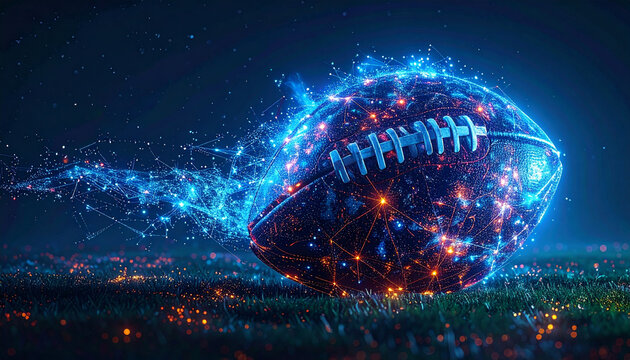 Football num&eacute;rique avec des connexions brillantes