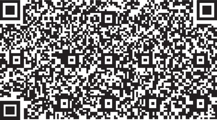 Fototapeta premium Close up of a high contrast, pixelated QR code design in black and white.