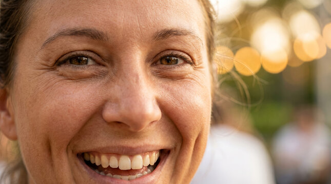 feminine face bright eyes laughing genuinely extreme close-up lifestyle beauty authentic happiness joy radiant smile genuine warmth youth expression positive emotion natural confidence vibrant glow