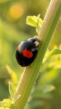 Asian Lady Beetle Color Morph Macro