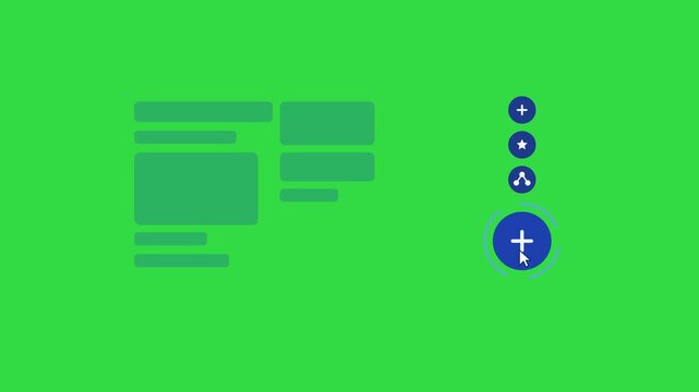 Green Screen Video Editing Software Interface with UI Elements