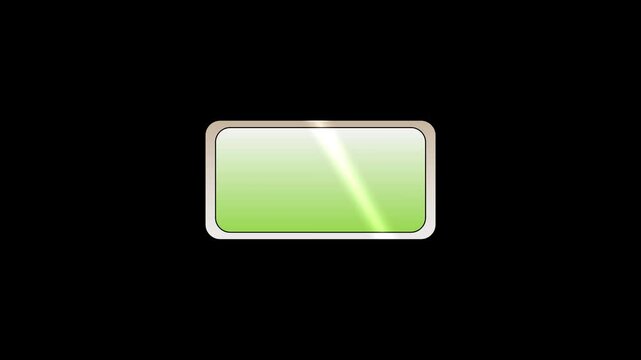 Vector of a shiny transportation window during a trip. On a green background.