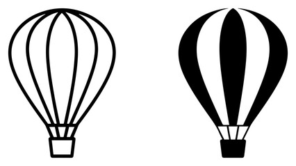 hot air balloon vector icon set © graphenitix