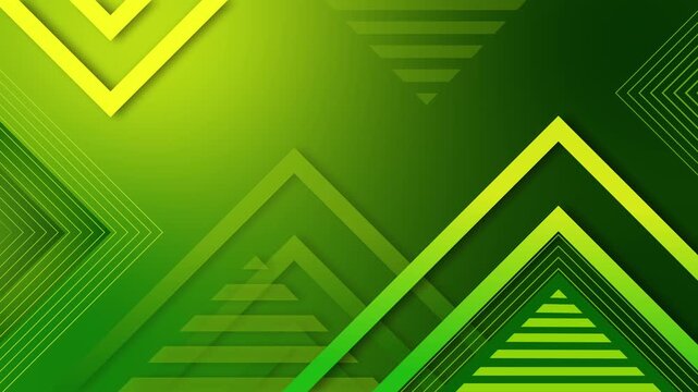 Abstract geometric triangular shape background animation