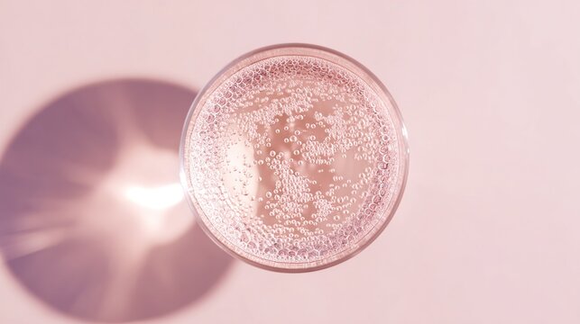 brut. Elegant champagne flute with pink bubbles, showcasing celebration and elegance. bar promotions, beverage menus, designed for food & beverage menus and cafe branding, used by ui designers.