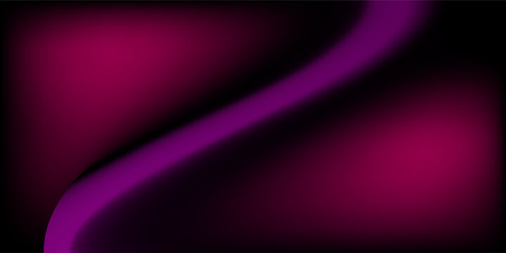 Abstract Purple Magenta Wave Background With Smooth S-Shaped Curve And Neon Gradient Flow