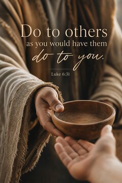 Embracing the Golden Rule: Treat Others as You Wish to Be Treated, Luke 6:31 Scripture.