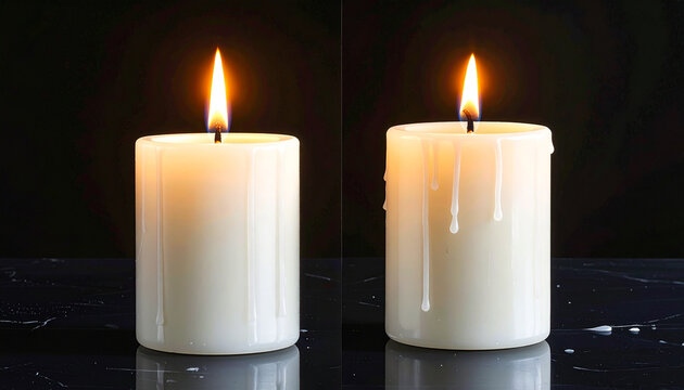 White Candle Glow
