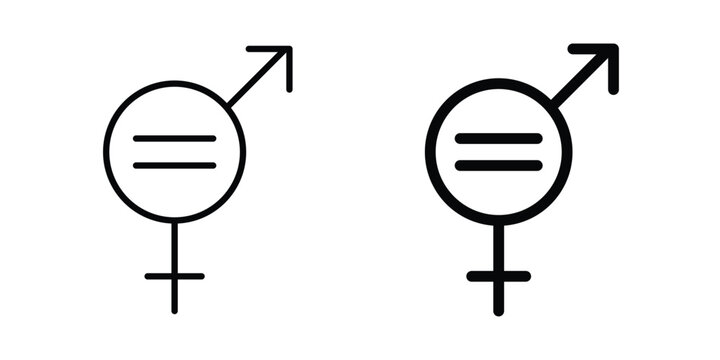 Equality icon. symbol pictogram. UX UI icon