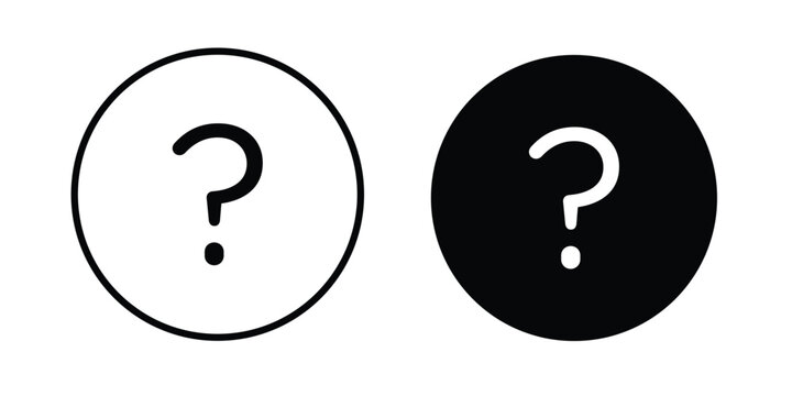 Interrogation icon. symbol pictogram. UX UI icon