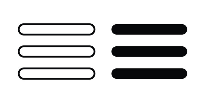 Menu icon. symbol pictogram. UX UI icon