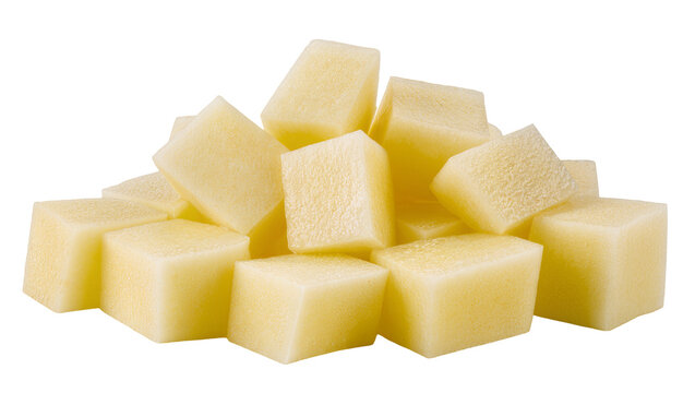 Pile of Diced Potatoes