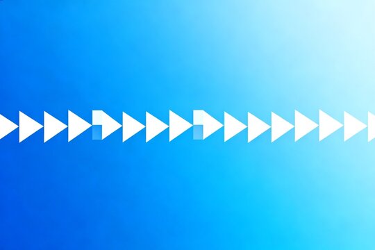 Blue gradient with white arrow pattern