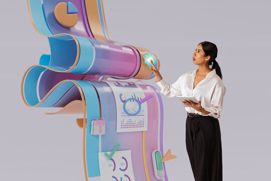 3D workflow machine with manager adjusting gear control