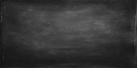 empty blackboard with a worn frame, ideal for education or creative expression © NOT BAD