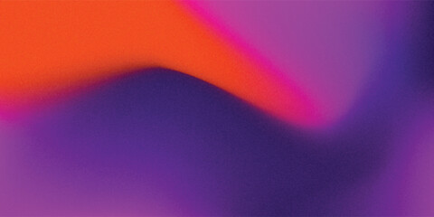 Fototapeta premium Abstract colorful gradient background with grainy texture and vibrant orange, fuchsia pink, and deep purple tones. Modern bold neon noise backdrop for creative design.