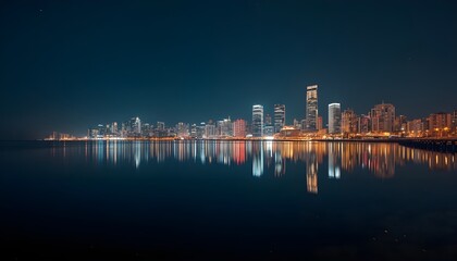 Fototapeta premium san diego skyline at night