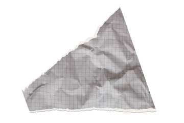 Naklejka premium Realistic notebook collage with vector paper texture and background cut torn. School scrap white with rip sheet diary and box graph square. Grid grainy realistic with shape crumpled vector.