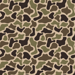 Vector duck hunting camouflage, seamless pattern, hunting background, military texture, woodland camouflage © Rashid