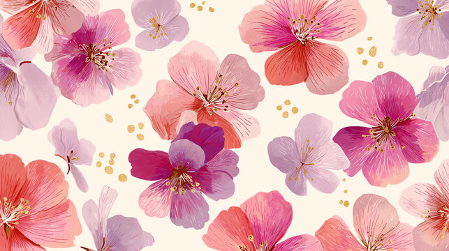 Vibrant Floral Pattern Background