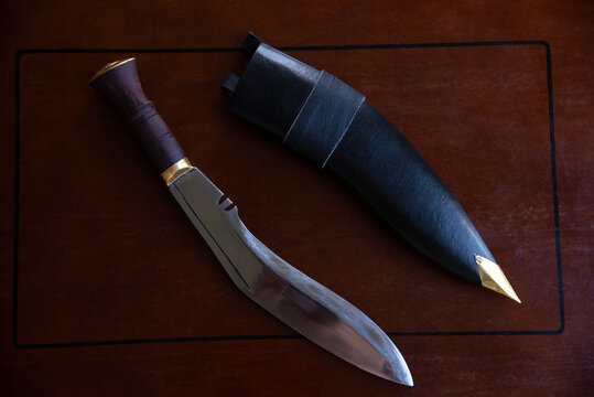 A beautiful sharp local made dagger with sheath