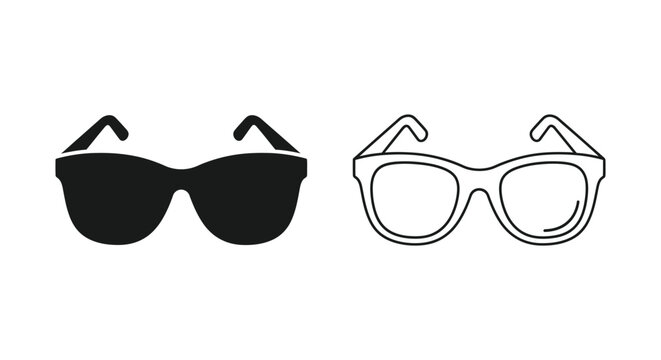 Classic eyeglasses frame shape set eyewear