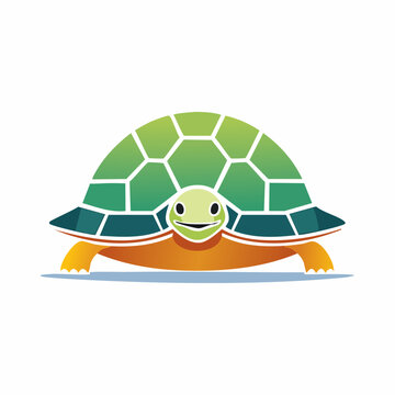 Cute cartoon turtle illustration