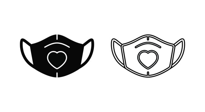 Protective face mask with heart health