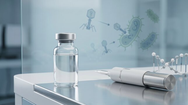 Phage therapy pharmaceutical vial in a clinical development setting