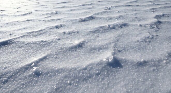 Snow-Covered Landscape: A Winters Tale in White and Blue.